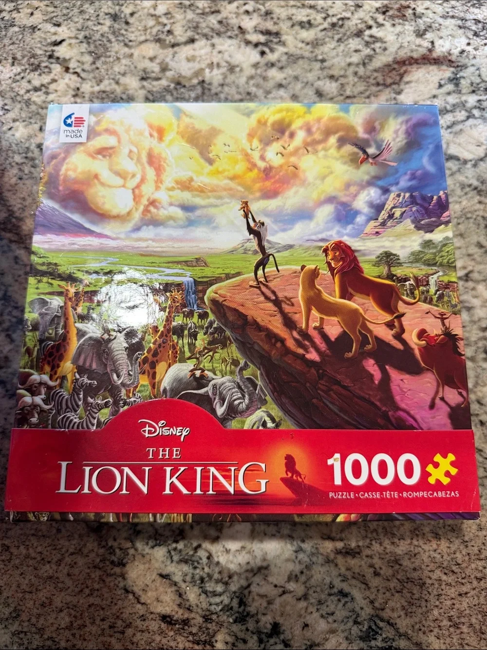 Disney The Lion King 1000-Piece Puzzle - Colorful Scene